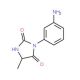 3-(3-aminophenyl)-5-methylimidazolidine-2,4-dione - chemical structure image