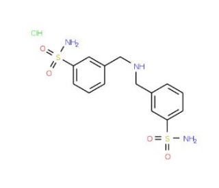 3-({[3-(aminosulfonyl)benzyl]amino}methyl)benzenesulfonamide hydrochloride - chemical structure image