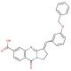 3-(3-Benzyloxy-benzylidene)-9-oxo-1,2,3,9-tetrahydro-pyrrolo[2,1-b]quinazoline-6-carboxylic acid - chemical structure image