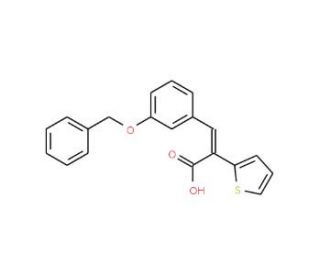 3-[3-(benzyloxy)phenyl]-2-thien-2-ylacrylic acid - chemical structure image