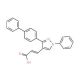 3-(3-Biphenyl-4-yl-1-phenyl-1H-pyrazol-4-yl)-acrylic acid (CAS 108446-76-0) - chemical structure image