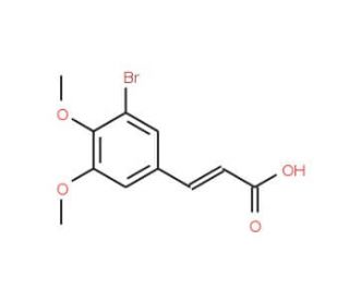 3-(3-Bromo-4,5-dimethoxyphenyl)acrylic acid - chemical structure image