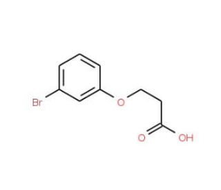 3-(3-Bromo-phenoxy)-propionic acid (CAS 18386-03-3) - chemical structure image