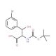 3-(3-Bromo-phenyl)-2-tert-butoxycarbonylamino-3-hydroxy-propionic acid - chemical structure image