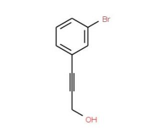 3-(3-Bromo-phenyl)-prop-2-yn-1-ol (CAS 170859-80-0) - chemical structure image
