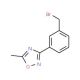 3-[3-(Bromomethyl)phenyl]-5-methyl-1,2,4-oxadiazole (CAS 253273-90-4) - chemical structure image