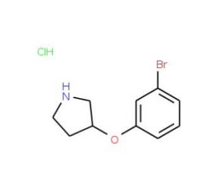 3-(3-Bromophenoxy)pyrrolidine hydrochloride - chemical structure image