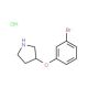 3-(3-Bromophenoxy)pyrrolidine hydrochloride - chemical structure image