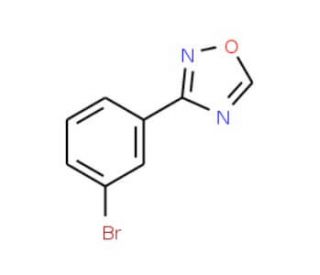 3-(3-Bromophenyl)-1,2,4-oxadiazole (CAS 1033202-12-8) - chemical structure image