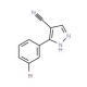 3-(3-Bromophenyl)-1H-pyrazole-4-carbonitrile - chemical structure image