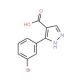 3-(3-Bromophenyl)-1H-pyrazole-4-carboxylic acid (CAS 879996-70-0) - chemical structure image