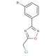 3-(3-bromophenyl)-5-(chloromethyl)-1,2,4-oxadiazole (CAS 848316-20-1) - chemical structure image