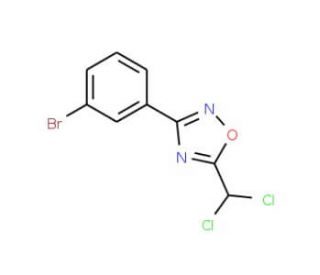 3-(3-Bromophenyl)-5-(dichloromethyl)-1,2,4-oxadiazole (CAS 1150164-54-7) - chemical structure image