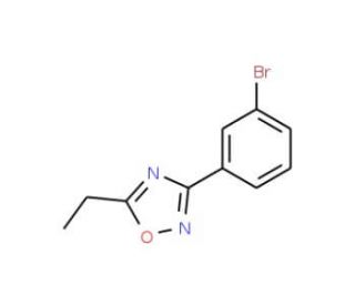 3-(3-Bromophenyl)-5-ethyl-1,2,4-oxadiazole (CAS 911049-01-9) - chemical structure image