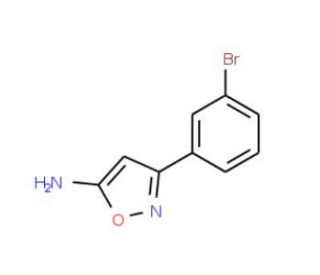 3-(3-Bromophenyl)-5-isoxazolamine (CAS 119162-52-6) - chemical structure image