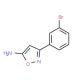 3-(3-Bromophenyl)-5-isoxazolamine (CAS 119162-52-6) - chemical structure image