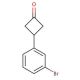 3-(3-Bromophenyl)-cyclobutanone (CAS 885267-15-2) - chemical structure image