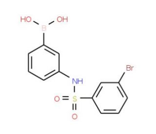 3-(3-Bromophenylsulphonamido)benzeneboronic acid (CAS 913835-31-1) - chemical structure image