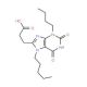 3-(3-Butyl-2,6-dioxo-7-pentyl-2,3,6,7-tetrahydro-1H-purin-8-yl)-propionic acid - chemical structure image