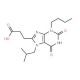 3-(3-butyl-7-isobutyl-2,6-dioxo-2,3,6,7-tetrahydro-1H-purin-8-yl)propanoic acid - chemical structure image