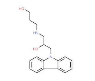 3-(3-Carbazol-9-yl-2-hydroxypropylamino)-propan-1-ol (CAS 324773-66-2) - chemical structure image