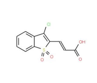 3-(3-chloro-1,1-dioxido-1-benzothien-2-yl)acrylic acid - chemical structure image