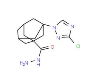 3-(3-Chloro-1H-1,2,4-triazol-1-yl)adamantane-1-carbohydrazide - chemical structure image