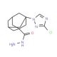 3-(3-Chloro-1H-1,2,4-triazol-1-yl)adamantane-1-carbohydrazide - chemical structure image