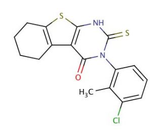 3-(3-Chloro-2-methyl-phenyl)-2-mercapto-5,6,7,8-tetrahydro-3H-benzo[4,5]thieno[2,3-d]pyrimidin-4-one - chemical structure ima