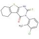 3-(3-Chloro-2-methyl-phenyl)-2-mercapto-5,6,7,8-tetrahydro-3H-benzo[4,5]thieno[2,3-d]pyrimidin-4-one - chemical structure ima