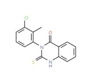 3-(3-Chloro-2-methylphenyl)-2-thioxo-2,3-dihydro-4(1H)-quinazolinone (CAS 81066-84-4) - chemical structure image