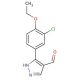 3-(3-Chloro-4-ethoxyphenyl)-1H-pyrazole-4-carbaldehyde - chemical structure image