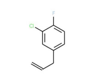 3-(3-Chloro-4-fluorophenyl)-1-propene (CAS 121626-73-1) - chemical structure image