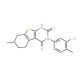 3-(3-Chloro-4-methyl-phenyl)-2-mercapto-7-methyl-5,6,7,8-tetrahydro-3H-benzo[4,5]thieno[2,3-d]pyrimidin-4-one - chemical stru