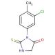 3-(3-chloro-4-methylphenyl)-2-mercapto-3,5-dihydro-4H-imidazol-4-one - chemical structure image