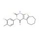 3-(3-chloro-4-methylphenyl)-2-thioxo-1,2,3,5,6,7,8,9-octahydro-4H-cyclohepta[4,5]thieno[2,3-d]pyrimidin-4-one - chemical stru