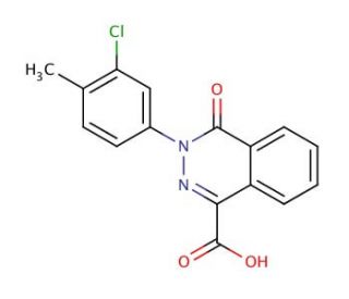 3-(3-chloro-4-methylphenyl)-4-oxo-3,4-dihydrophthalazine-1-carboxylic acid (CAS 926201-05-0) - chemical structure image
