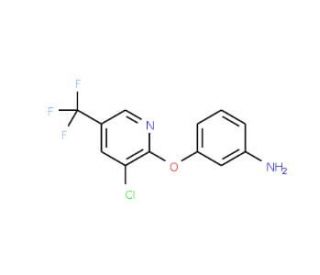3-{[3-Chloro-5-(trifluoromethyl)-2-pyridinyl]-oxy}aniline - chemical structure image