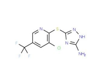 3-{[3-Chloro-5-(trifluoromethyl)-2-pyridinyl]-sulfanyl}-1H-1,2,4-triazol-5-amine - chemical structure image