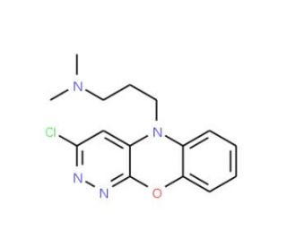 [3-(3-Chloro-9-oxa-1,2,10-triaza-anthracen-10-yl)-propyl]-dimethyl-amine - chemical structure image