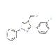 3-(3-Chloro-phenyl)-1-phenyl-1H-pyrazole-4-carbaldehyde (CAS 36640-43-4) - chemical structure image