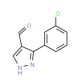 3-(3-Chloro-phenyl)-1H-pyrazole-4-carbaldehyde - chemical structure image