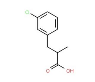 3-(3-Chloro-phenyl)-2-methyl-propionic acid - chemical structure image