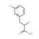 3-(3-Chloro-phenyl)-2-methyl-propionic acid - chemical structure image