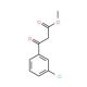 3-(3-Chloro-phenyl)-3-oxo-propionic acid methyl ester - chemical structure image
