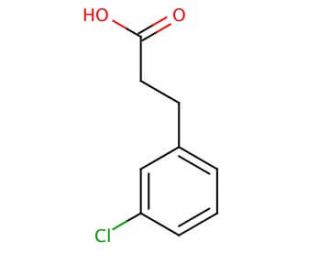 3-(3-Chlorophenyl)propionic acid (CAS 21640-48-2) - chemical structure image