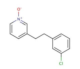 3-(3-Chlorophenylethyl)pyridine N-Oxide (CAS 31255-47-7) - chemical structure image