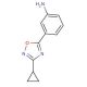 3-(3-cyclopropyl-1,2,4-oxadiazol-5-yl)aniline - chemical structure image