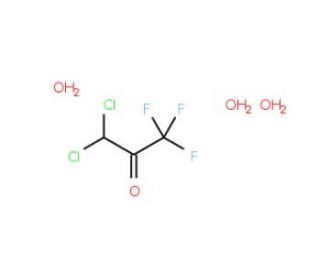 3,3-Dichloro-1,1,1-trifluoroacetone trihydrate (CAS 126266-75-9) - chemical structure image