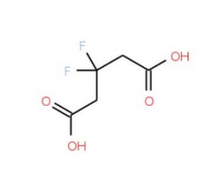 3,3-difluoropentanedioic acid (CAS 41131-19-5) - chemical structure image